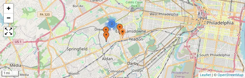 Related schools map