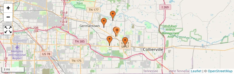 Related schools map