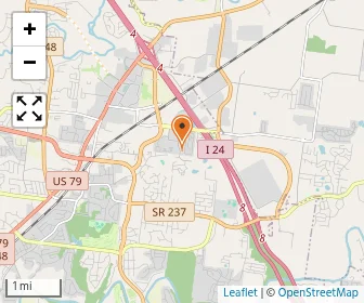 Map of The Youth Academy Clarksville Llc.