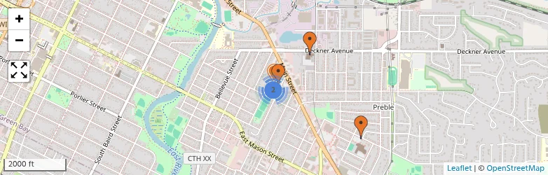 Related schools map