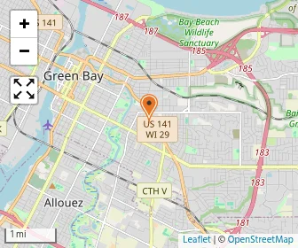 Map of Green Bay Area Catholic Education, Inc.