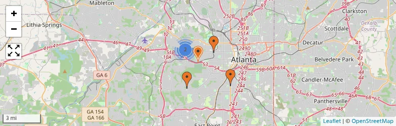 Related schools map