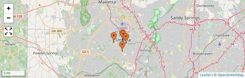 Related schools map