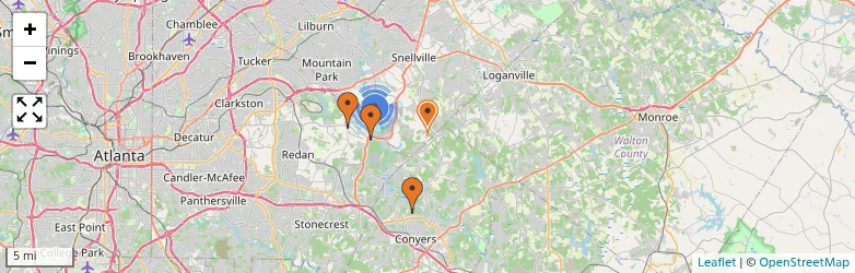 Related schools map