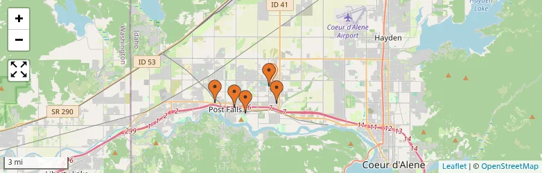 Related schools map
