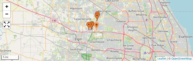 Related schools map