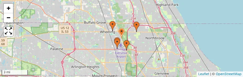 Related schools map