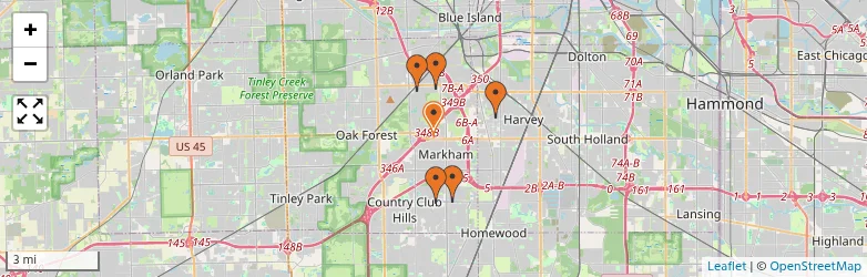 Related schools map