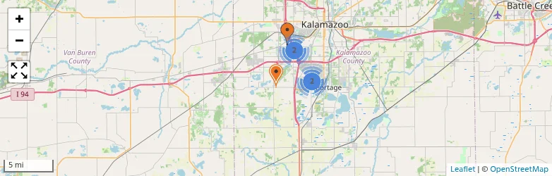 Related schools map