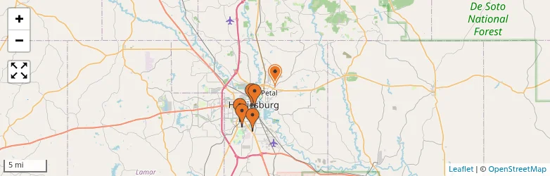 Related schools map