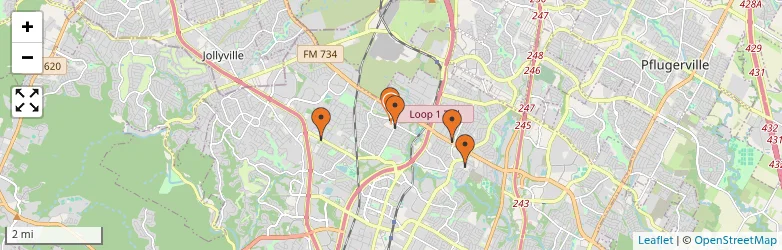 Related schools map