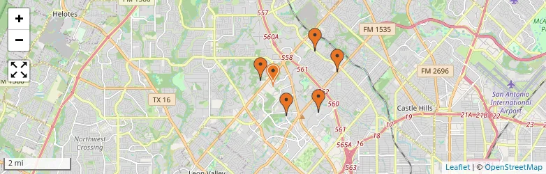 Related schools map