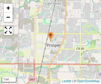Map of Prosper Montessori Academy
