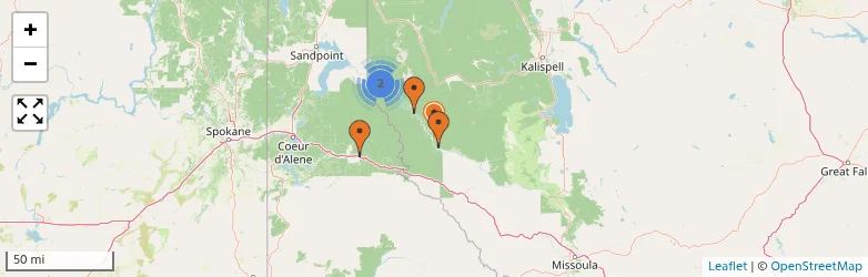 Related schools map