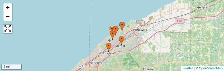Related schools map