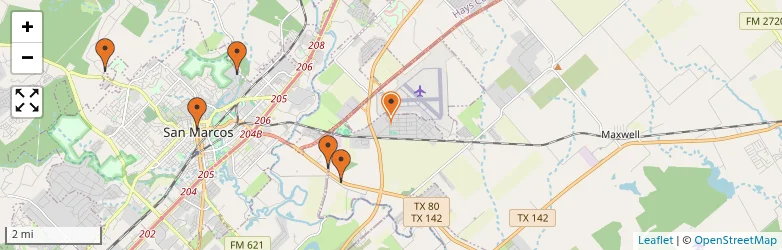 Related schools map
