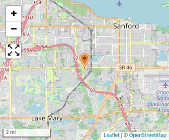Map of Central Fl Academy Sanford