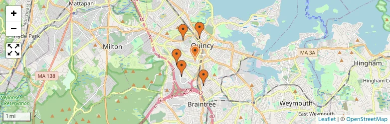 Related schools map