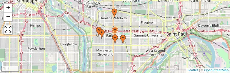 Related schools map