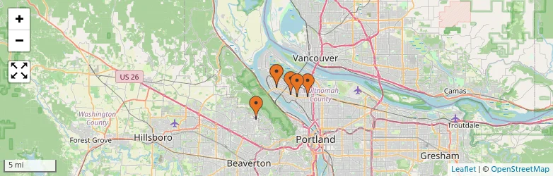 Related schools map