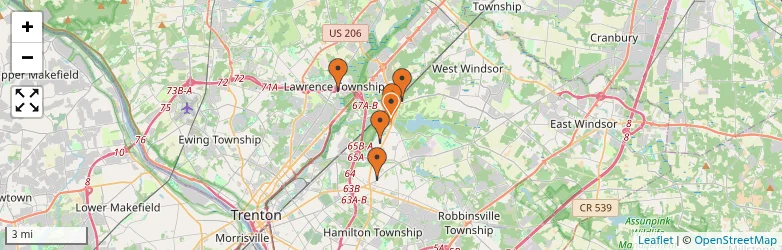 Related schools map