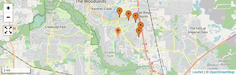 Related schools map