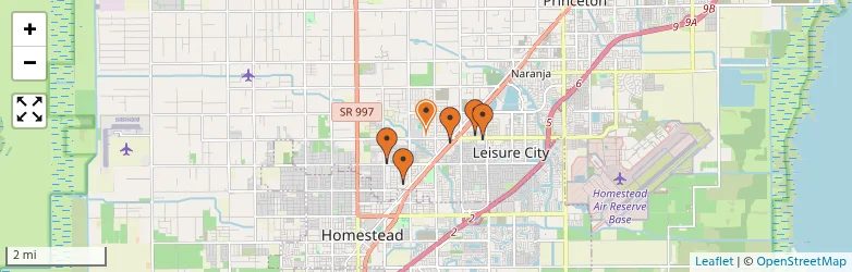 Related schools map