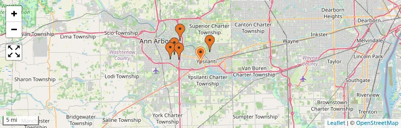Related schools map