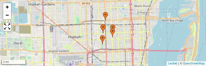 Related schools map