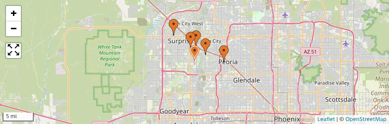 Related schools map
