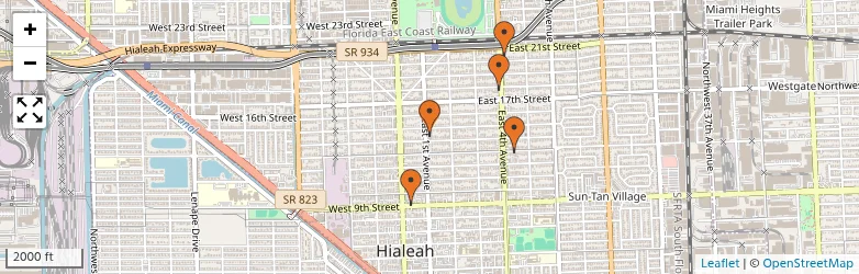 Related schools map