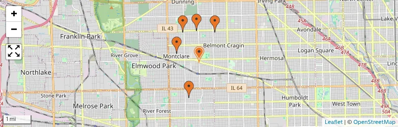 Related schools map