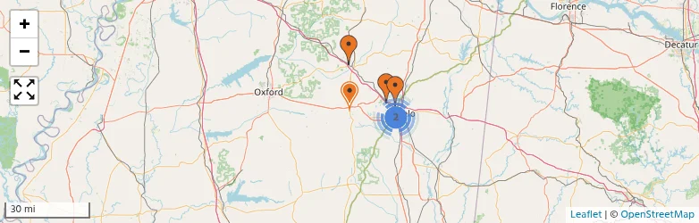 Related schools map