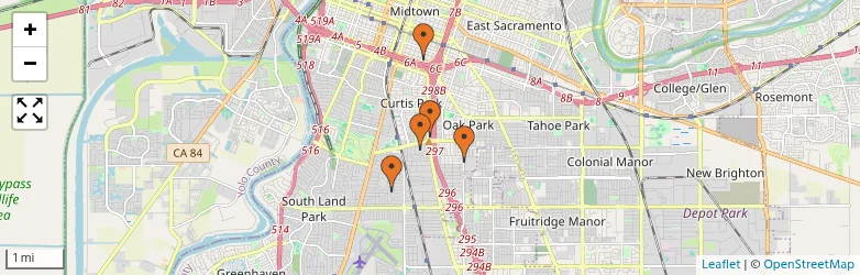 Related schools map