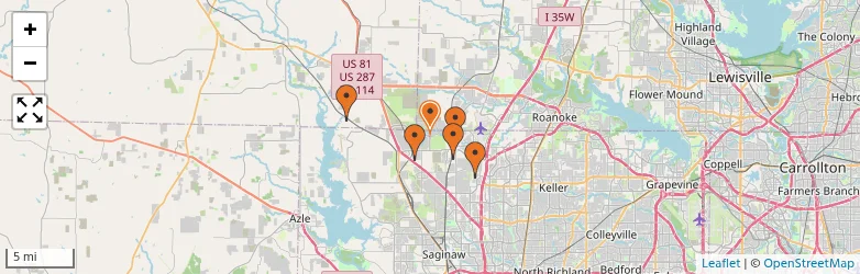 Related schools map
