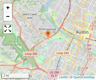 Map of Alpha School Austin
