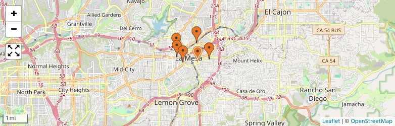 Related schools map