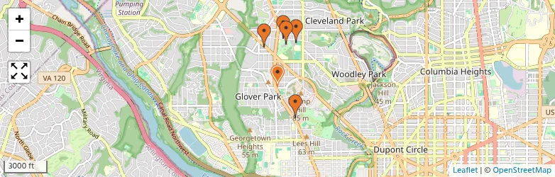 Related schools map