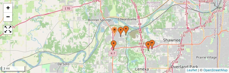 Related schools map