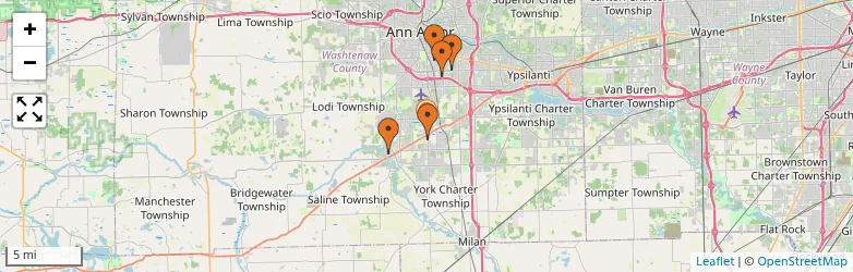 Related schools map