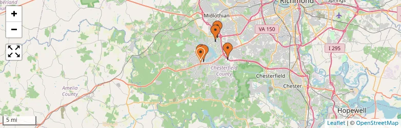 Related schools map