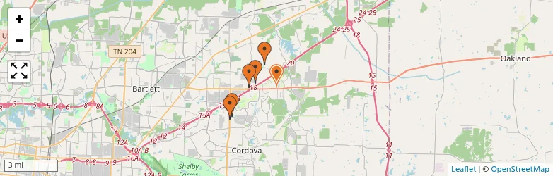 Related schools map