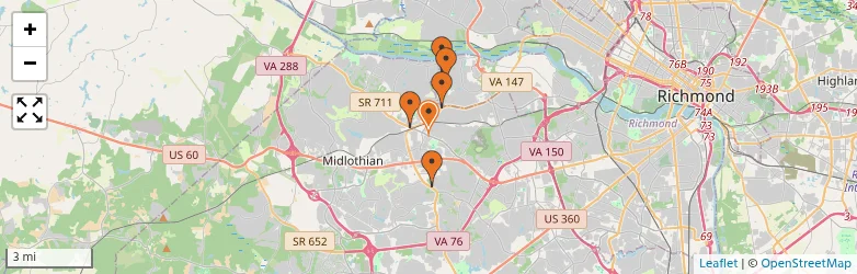 Related schools map