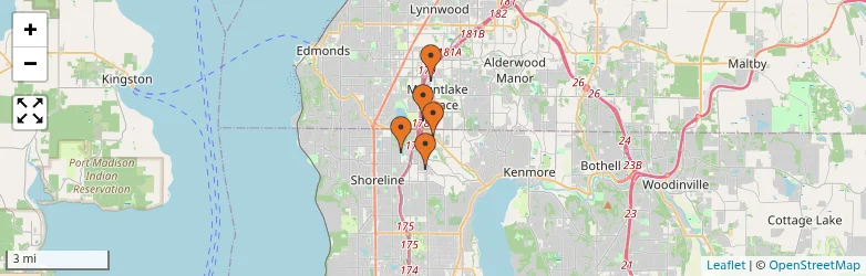 Related schools map