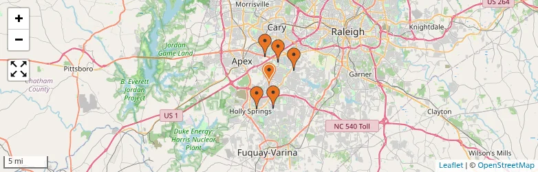 Related schools map