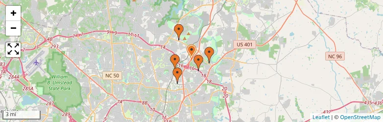Related schools map