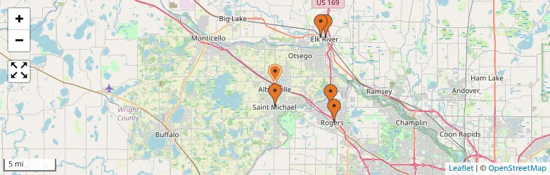 Related schools map