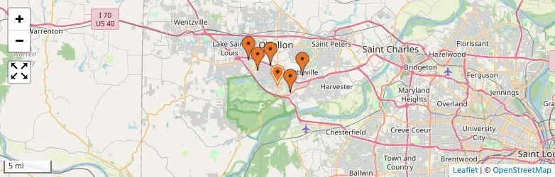 Related schools map