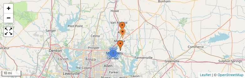 Related schools map