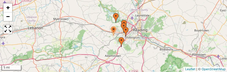 Related schools map